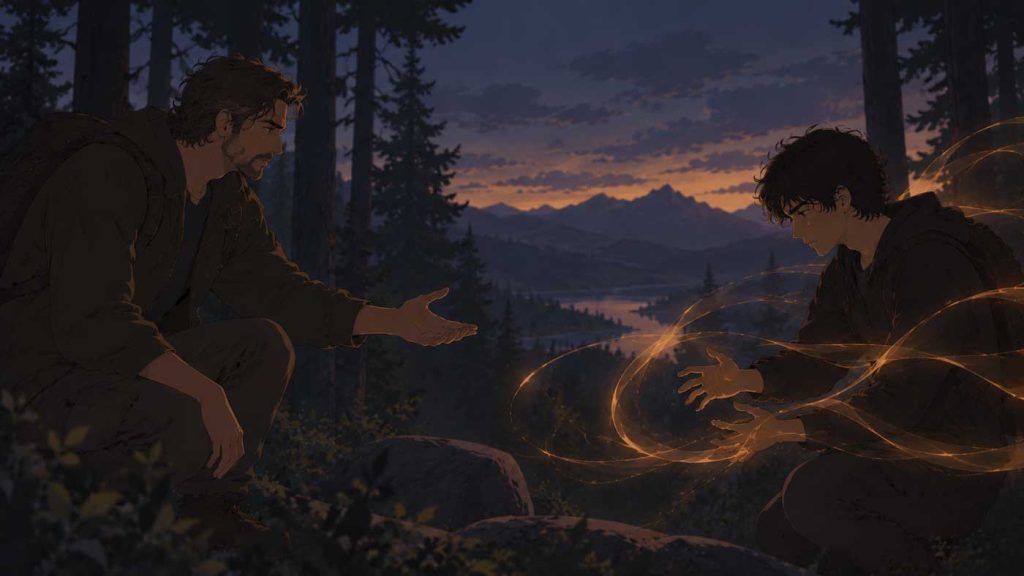 Adrian learns to control his powers with his dad